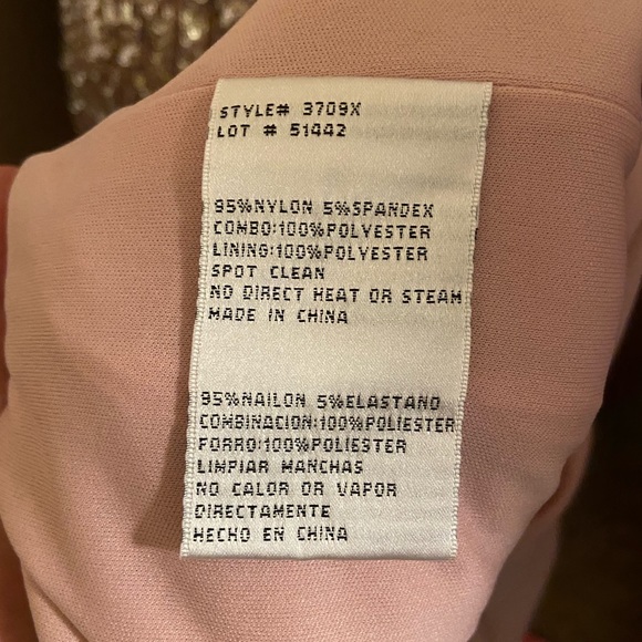 Aqua Sequined Fringed Hem Gown - Picture 7 of 7